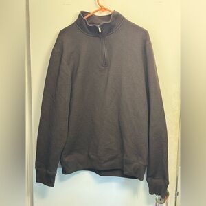 Sonoma Men's Brown Quarter-Zip Sweater